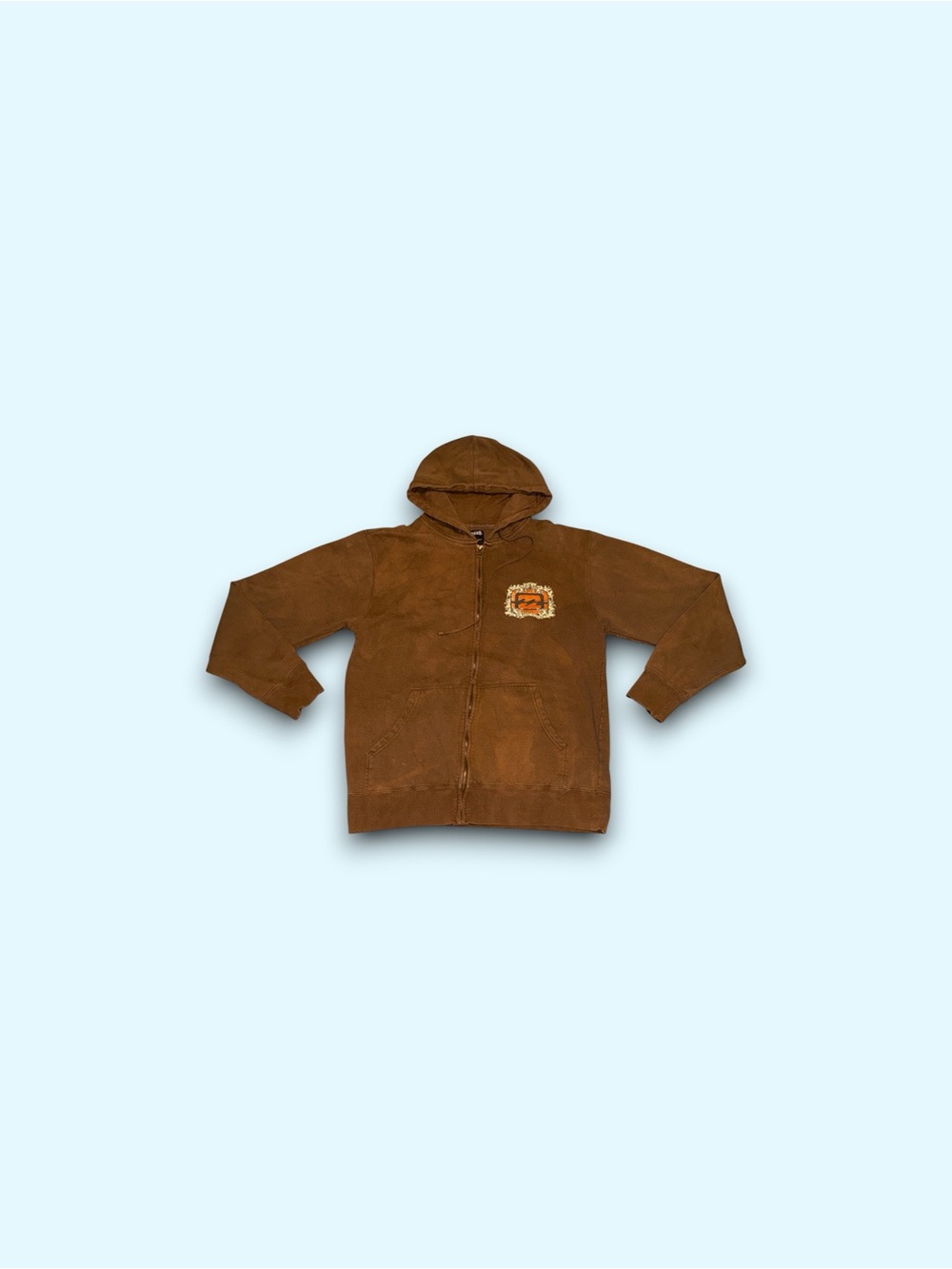 Vintage Billabong full zip hoodie mocha brown men’s XL